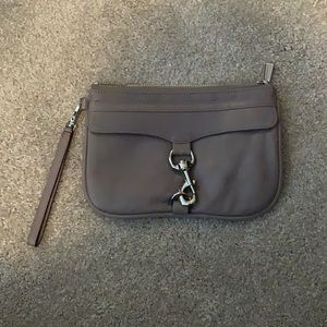 Rebecca Minkoff gray wristlet
